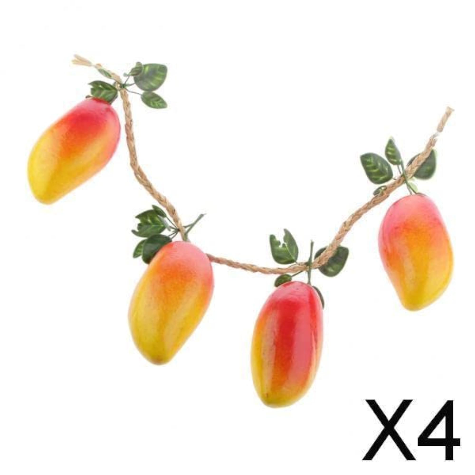 4x4pcs/String Artificial Mango Toy Photography Prop